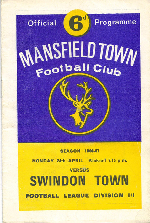 <b>Monday, April 24, 1967</b><br />vs. Mansfield Town (Away)